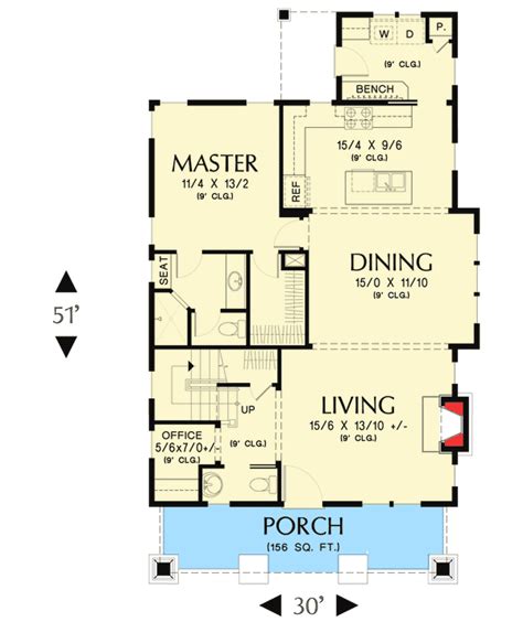 Bungalow With Open Floor Plan & Loft - 69541AM | Architectural Designs ...