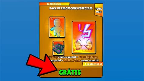 CORRE COMO PEGAR O NOVO PACK DE EMOTES ESPECIAIS GRÁTIS NO STUMBLE