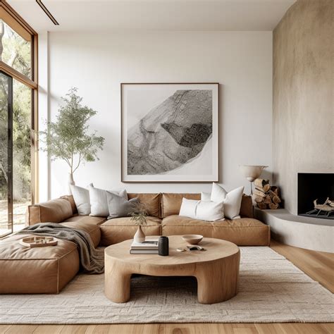 Cozy Earthy Living Room Quiet Minimal Interior Design Inspiration