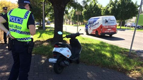 Police Question Driver Of Two Tone Suv After Woman Knocked From Scooter