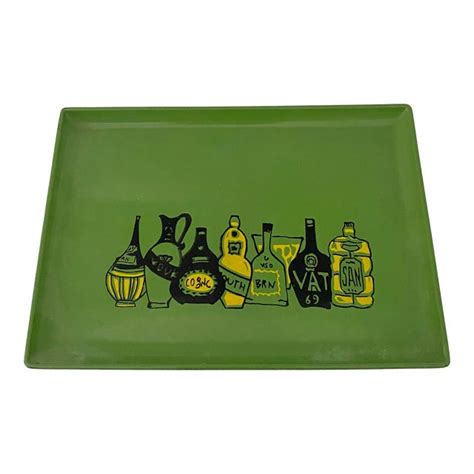 Mid Century Modern Bar Tray Chairish