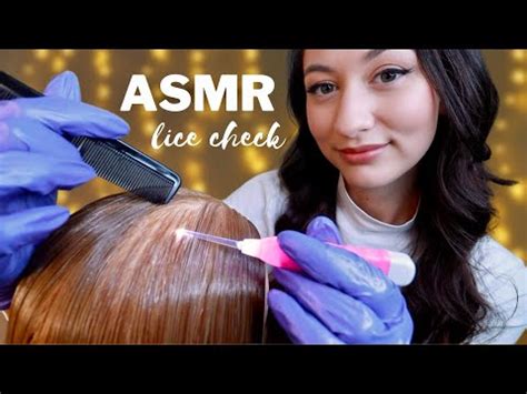 Asmr Lice Check Scalp Treatment Scalp Scratching Brushing