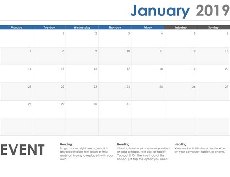 Microsoft Word Weekly Calendar Template microsoft word weekly calendar ...