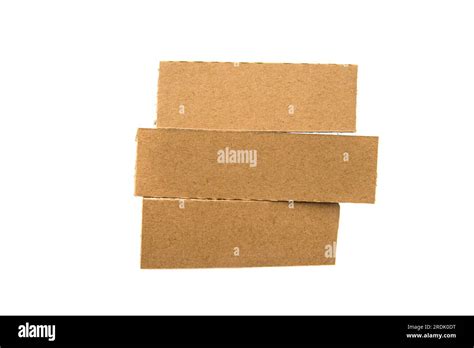 Blank Cardboard Sign On A White Background Stock Photo Alamy