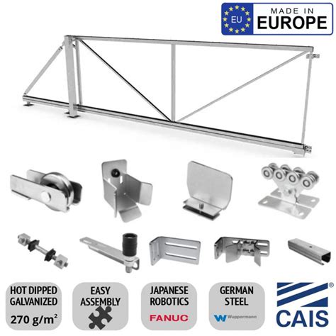 4m Length 1 5m High Cantilever Gate Frame And Cantilever Sliding Gate