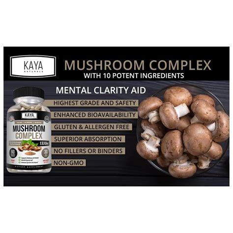 Buy Kaya Naturals Premium Mushroom Complex Potent Organic Mushroom