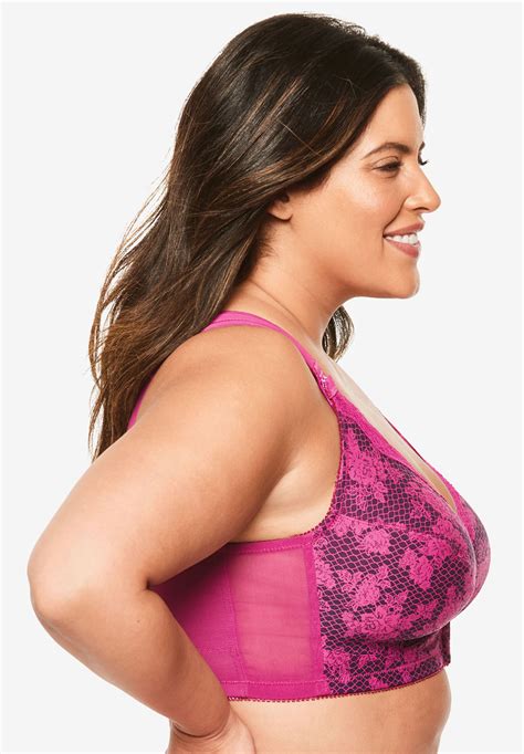 Front Hook Cotton Posture Bra By Comfort Choice® Plus Size Front