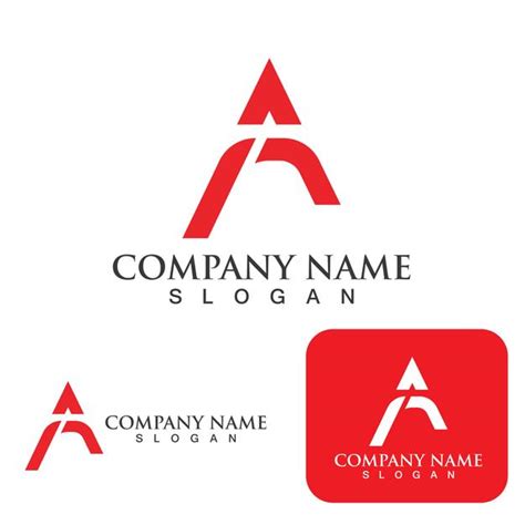 Premium Vector A Letter Logo Template