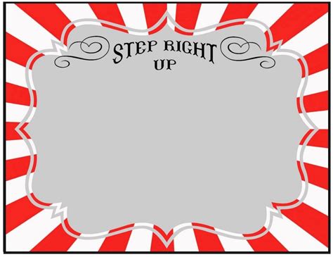 Carnival Sign Template