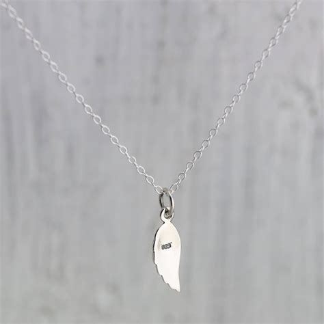 Angel Wing Jewelry Sterling Silver Angel Wing Necklace Silver Etsy