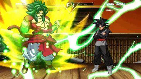 Broly Vs Goku Black Highest Level Amazing Fight Youtube