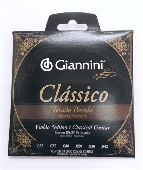 Encordoamento Para Viol O Nylon Giannini Cl Ssico Tens O Pesada