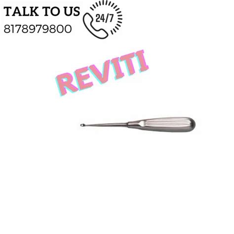 Stainless Steel Reviti Volkmann Bone Curette Orthopedic Retractor By