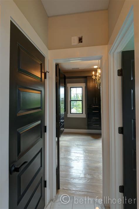 Black Interior Doors With White Trim Builders Villa