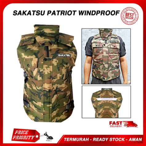 Jual Rompi Motor Tactical Sakatsu Army Windproof Waterproof Pelindung