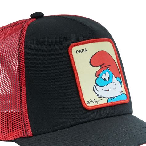 CAPSLAB The Smurfs Papa Smurf Snapback Trucker hat