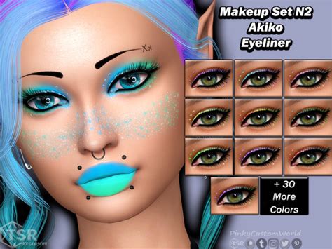 The Sims Resource Makeup Set N Akiko Eyeliner