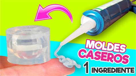 Cómo hacer 10 MOLDES CASEROS de SILICON con 1 solo INGREDIENTE YouTube