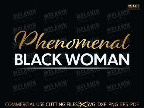 Phenomenal Black Woman Svg Black Queen Svg Black King Svg Melanin