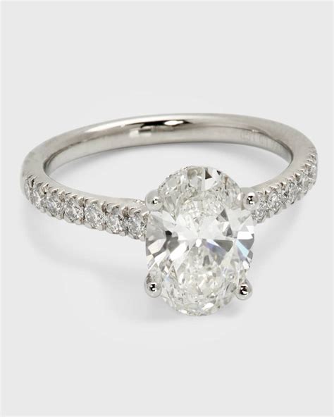 Neiman Marcus Lab Grown Diamonds Platinum Oval Round Lab Grown