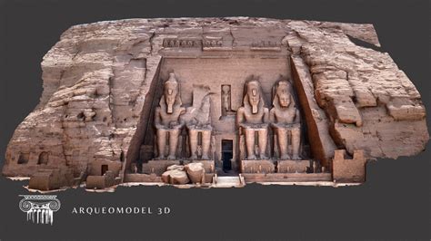 Abu Simbel RAMSES II Temple - EGYPT - Buy Royalty Free 3D model by Arqueomodel3D (@juanbrualla ...