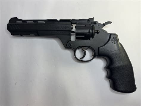 Crosman Vigilante Air Pistol Co2 Powered Dual Ammo Air Revolver 177 Bb Ccp8b2 Ebay