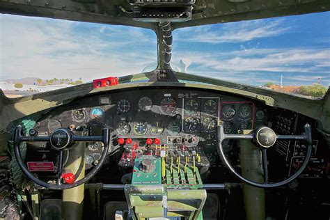 B-17 Cockpit Photograph by Robert Turchick - Fine Art America