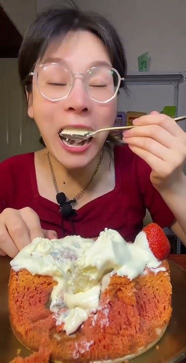 Asmr🍰eat Strawberry Cream Cake🍰크림 케ց 먹방 Mukbang Satisfaction Youtube