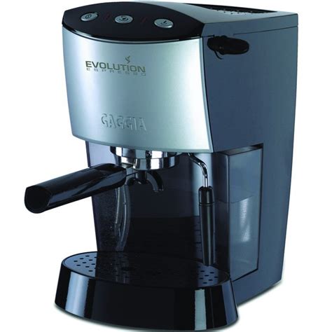 Gaggia Evolution Semi-Automatic Espresso Machine in Silver and Black