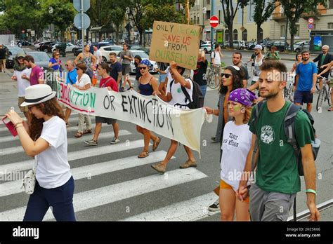 The Fridays For Future Activists Protest Rally Against Climate Change