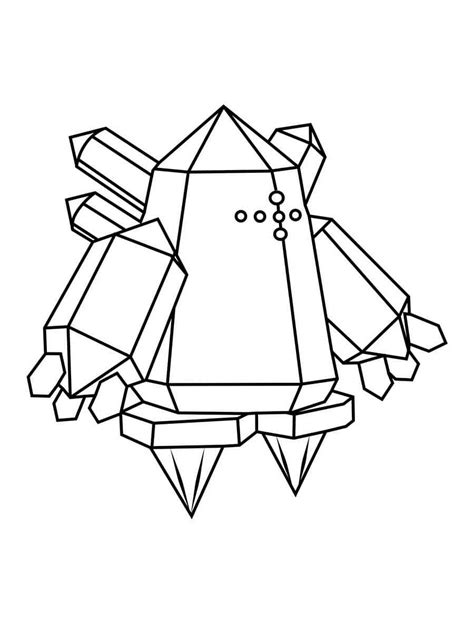 Regice Pokemon Coloring Pages