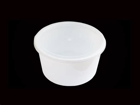 White Plastic Ml Bowl With Lids For Food Packaging Size