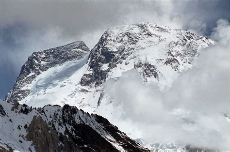 35 Broad Peak Central And Main Summits From Baltoro Glacier Between