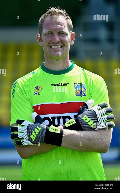 Westerlo's goalkeeper Kristof Van Hout poses for a team picture, at the ...