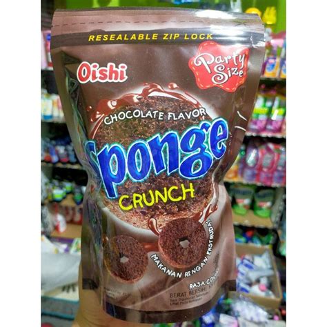 Jual Oishi Sponge Crunch Coklat 100g Shopee Indonesia