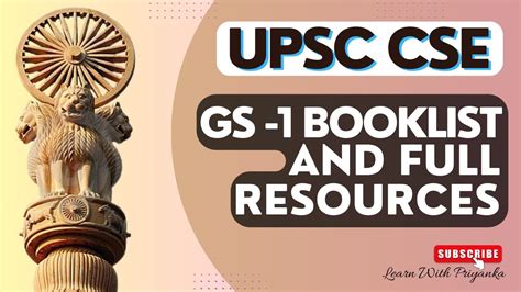 How To Prepare Upsc Mains Gs1 Detailed Resources And Booklist Upsc Cse