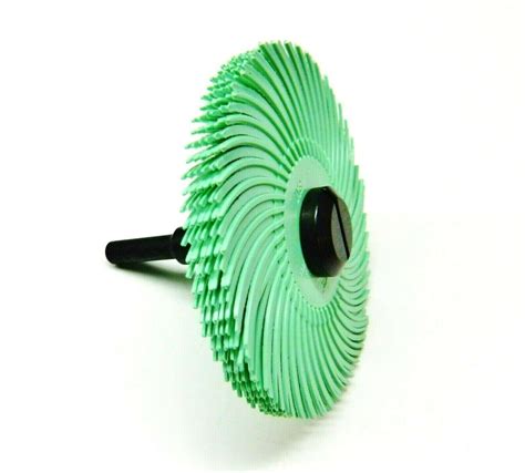 3m Radial Bristle Disc 3 1mic Grit Light Green And 14 Mandrel 6