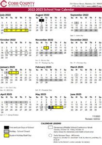 Cobb County Schools Calendar Belva Cathryn