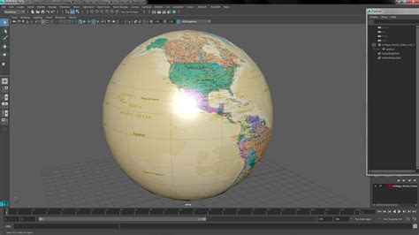 Vintage World Globe 3d Model 24 3ds Blend C4d Fbx Max Ma Lxo Obj Free3d