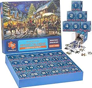 Adventskalender Puzzle Tage Weihnachts Countdown Kalender