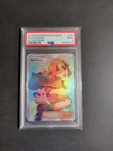 Pok Mon Sun Moon Gardenia Ultra Prism Full Art Psa Ebay