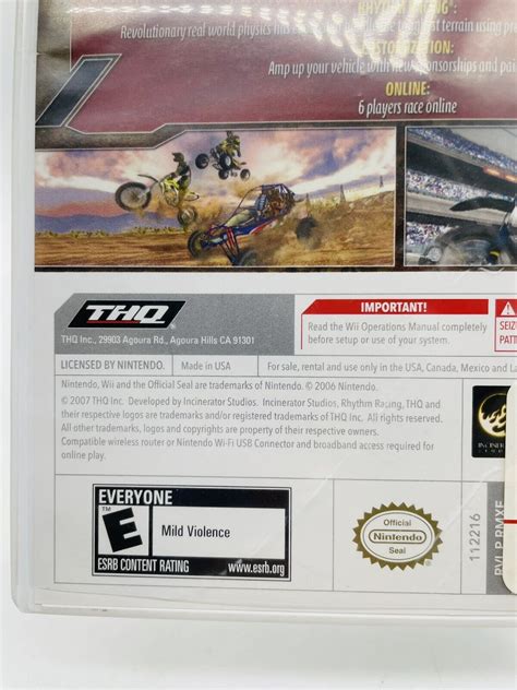 MX Vs ATV Untamed Wii Game Case And Manual Nintendo 785138301358 EBay