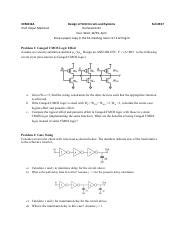 Hw A F Pdf Eem A Prof Dejan Markovi Design Of Vlsi Circuits