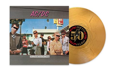 Acdc Dirty Deeds 50th Anniversary Gold Nugget Vinyl Lp Discrepancy