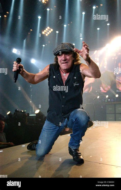 Brian Johnson Ac Dc Perform At The Ahoy Stadium During Their Black Ice