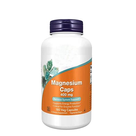 Mineral Supplements 400 Mg Magnesium Capsules With Enzyme Function Nervous System Support Buy