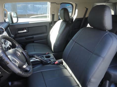 Clazzio Genuine Leather Black Seat Covers For Toyota Fj