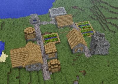 NPC Village With Villagers Minecraft Map