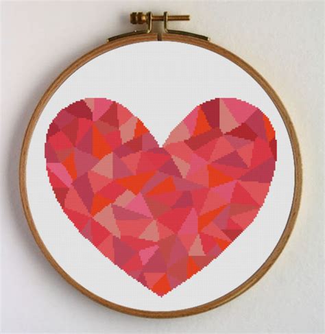 A Red Heart Very Red New Pattern In My Etsyshop Un Coraz N Rojo