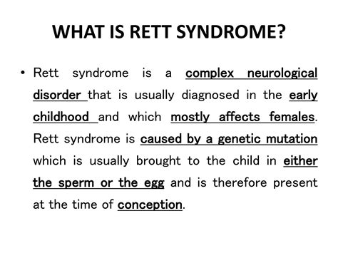 Ppt Rett Syndrome Jins Joseph Ppt